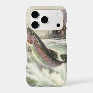 Rainbow Trout, Vintage Fisherman Fishing for Fish