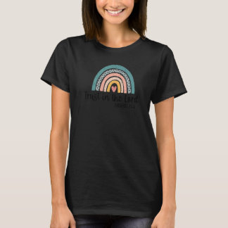 Rainbow Trust In The Lord With All Heart Christian T-Shirt