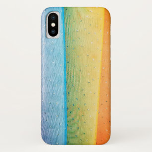 rainbow tulle with rhinestones Case-Mate iPhone case