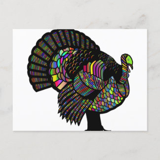 Rainbow Turkey Holiday Card