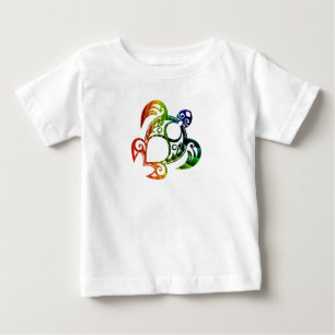 Rainbow Turtle Baby Tee