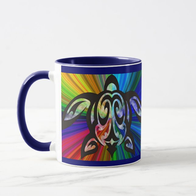 Rainbow turtle mug (Left)