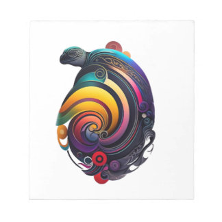 Rainbow Turtle Notepad