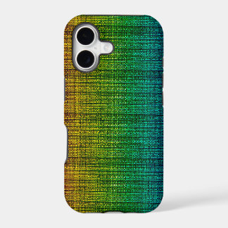 Rainbow Tweed Fabric Look Patterned
