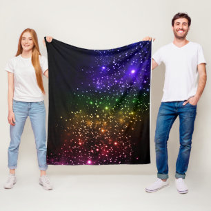 Rainbow Twilight Fleece Blanket