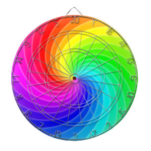 Rainbow Twirl Dartboard