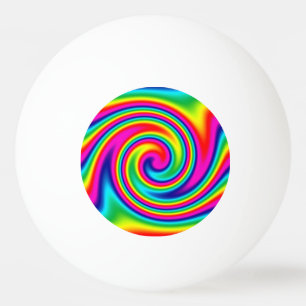 Rainbow Twirl Ping Pong Ball