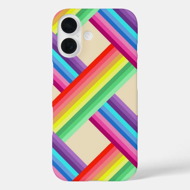 Rainbow Twist Case-Mate iPhone Case (Back)