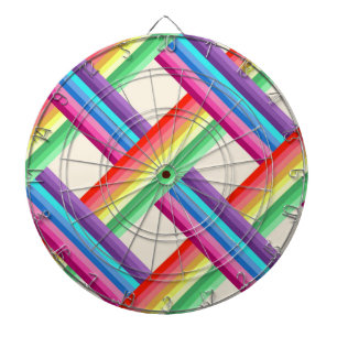 Rainbow Twist Dartboard