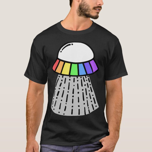 Rainbow Ufo T-Shirt (Front)