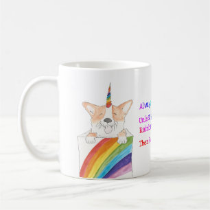 Rainbow unicorgi mug