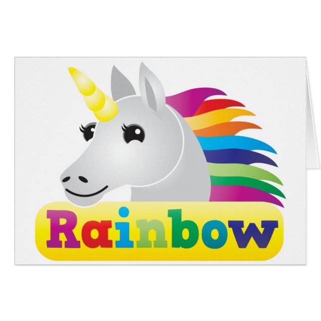 Rainbow Unicorn (Front Horizontal)