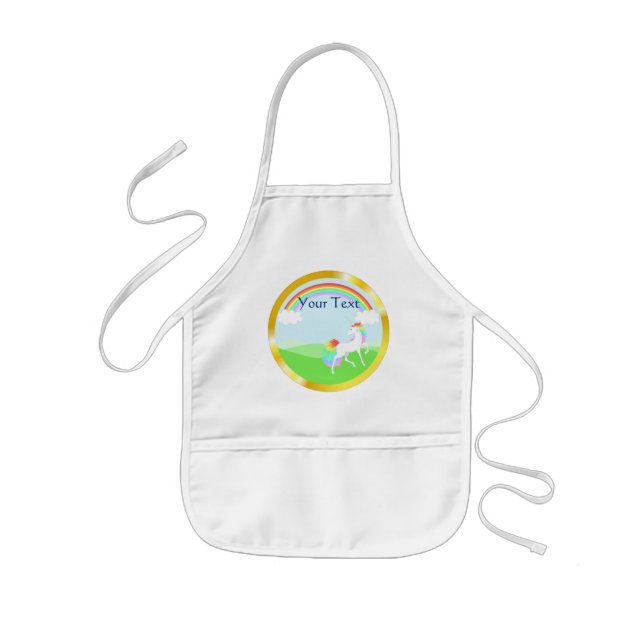 Rainbow Unicorn Apron (Front)