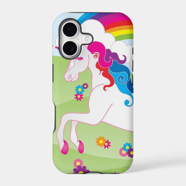 Rainbow Unicorn - Barely There iPhone Case (Back)
