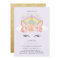 Rainbow Unicorn Birthday Invitation Pink Gold