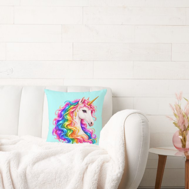 Rainbow Unicorn  Cushion (Couch)