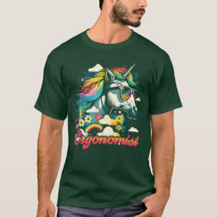 Rainbow Unicorn Ergonomist T-Shirt