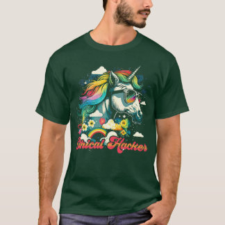 Rainbow Unicorn Ethical Hacker T-Shirt