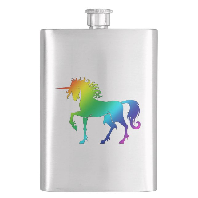 Rainbow Unicorn Flask (Front)