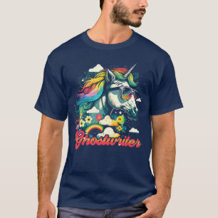 Rainbow Unicorn Ghostwriter T-Shirt