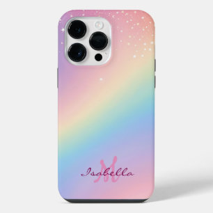 Rainbow Unicorn Glitter iPhone 14 Pro Max Case