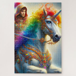 Rainbow Unicorn Jigsaw Puzzle