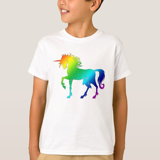 Rainbow Unicorn Kids Tee (Front)