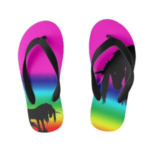 Rainbow Unicorn Kid's Thongs