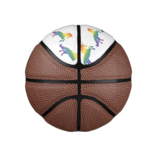 Rainbow Unicorn lgbt Mini Basketball