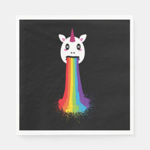 Rainbow Unicorn LGBT Napkin