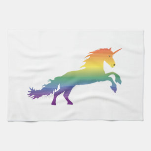 Rainbow Unicorn lgbt Tea Towel