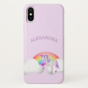 Rainbow Unicorn Magical Cute Personal iPhone X Case