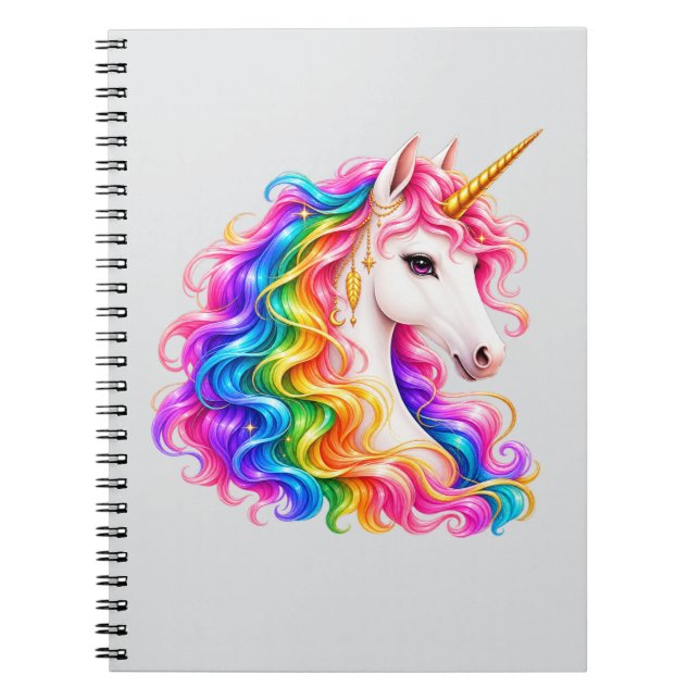 Rainbow Unicorn Notebook (Front)