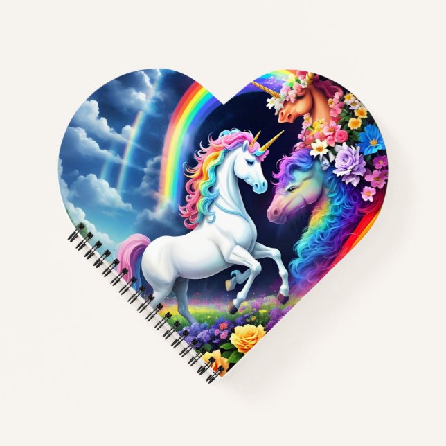 Rainbow Unicorn One Notebook (Front)