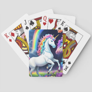 Rainbow Unicorn One Playing Cards