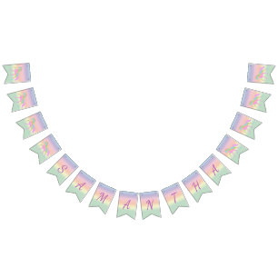 Rainbow Unicorn Party Bunting Banner