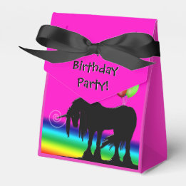 Rainbow Unicorn Party Favour Box