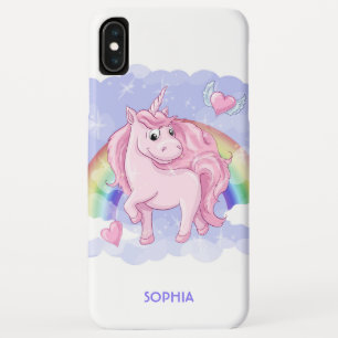 Rainbow Unicorn Personalised Name iPhone XS Max Case