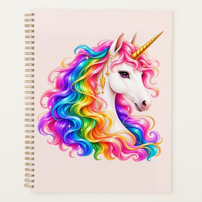 Rainbow Unicorn Planner (Front)