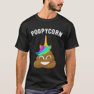 Rainbow Unicorn Poop Emojis Gift Boys Girls Funny T-Shirt