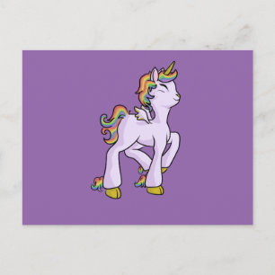 Rainbow Unicorn! Postcard