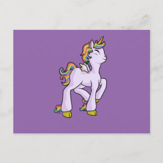 Rainbow Unicorn! Postcard