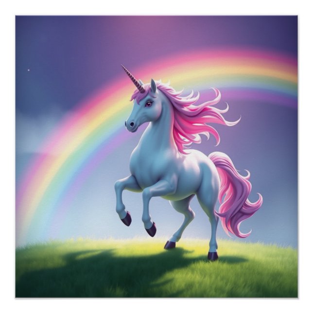 Rainbow Unicorn Poster (Front)