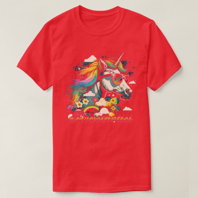 Rainbow Unicorn Prosthetist T-Shirt (Design Front)