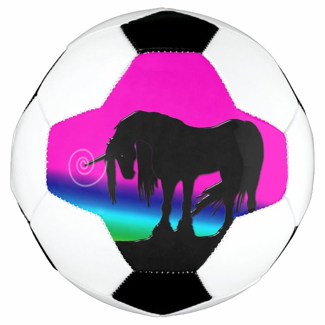 Rainbow Unicorn Soccer Ball (Front)