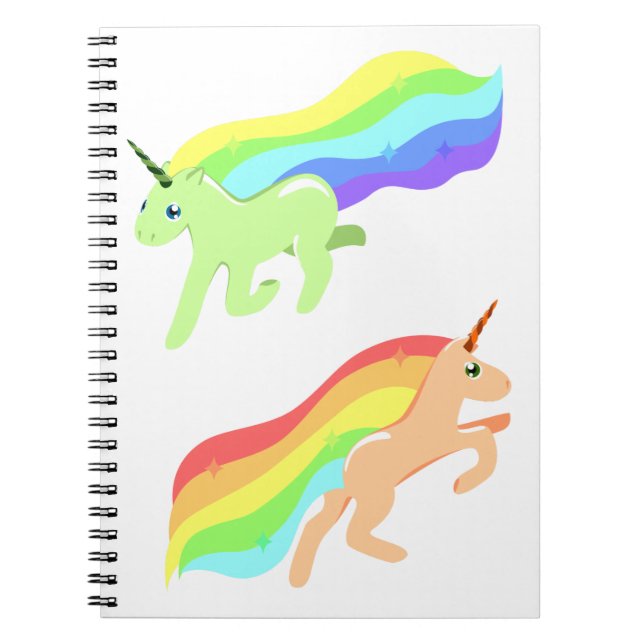 Rainbow Unicorns Notebook (Front)