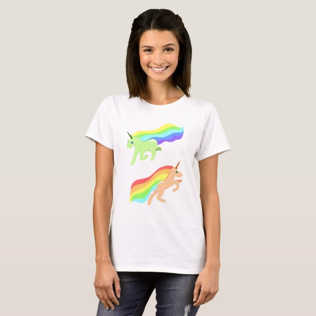 Rainbow Unicorns T-Shirt (Front Full)