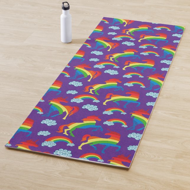 Rainbow Unicorns Yoga Mat (In Situ)