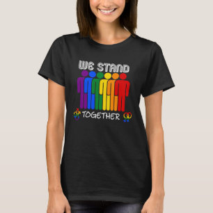 Rainbow United LGBTQ Gay Lesbian Awareness T-Shirt