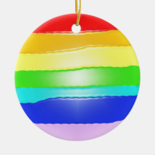 Rainbow v2 ceramic tree decoration